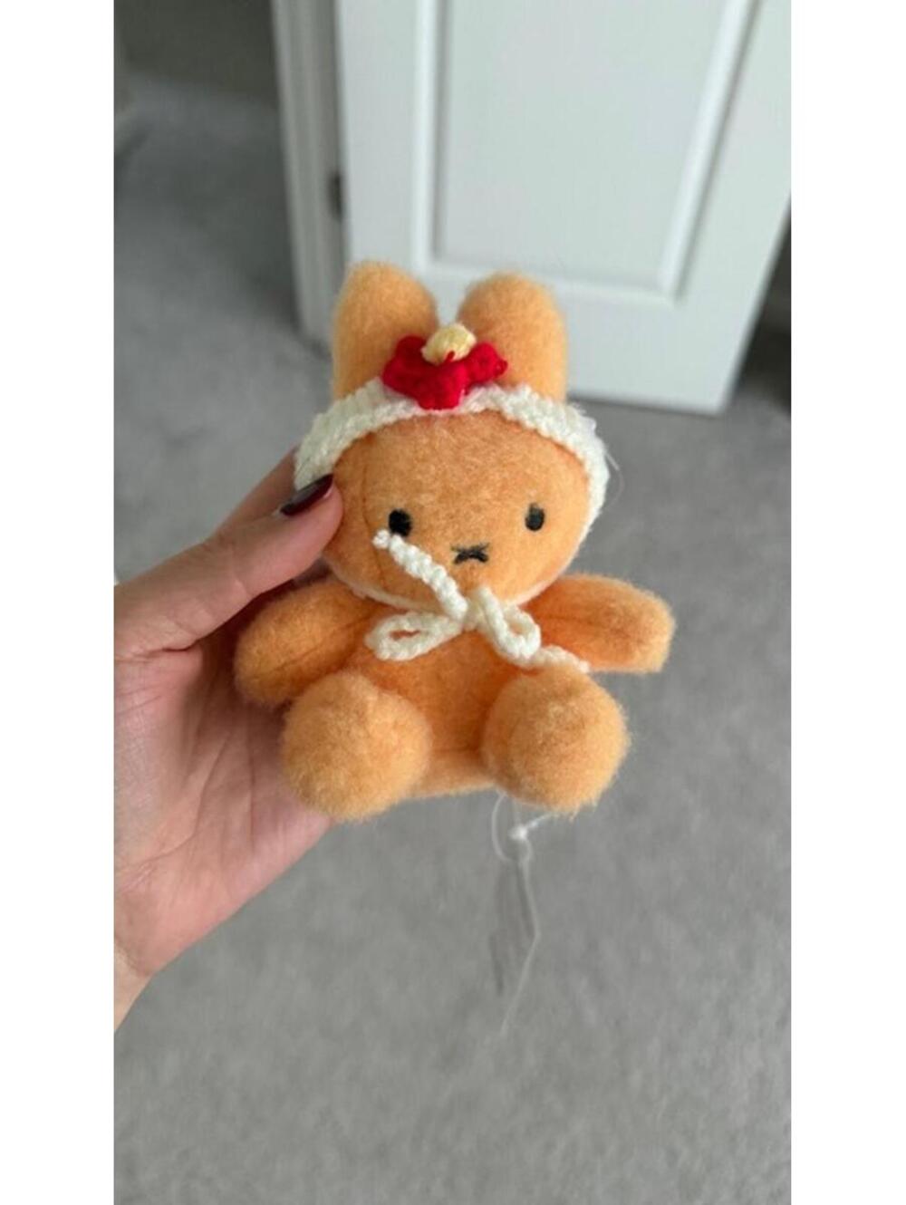 Miffy Keychain Crochet Hat